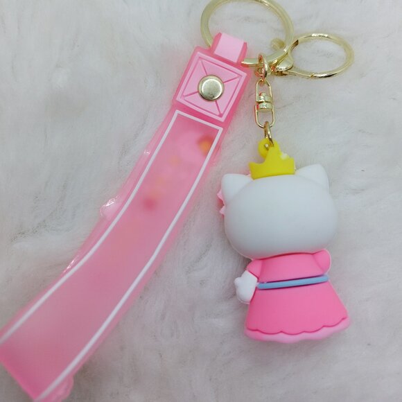 2/$25 Hello Kitty keychai wrist strap lanyard with "The sunshine Unicorn" - Picture 2 of 6